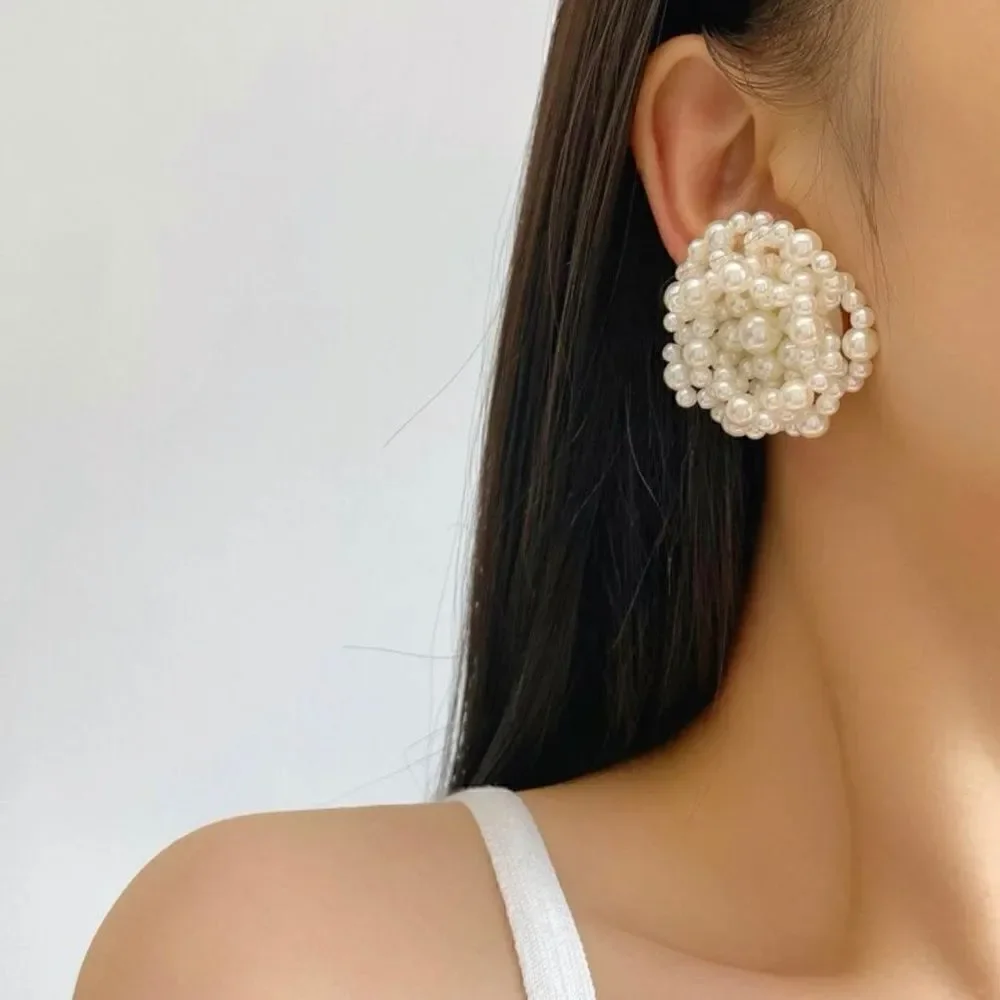 Anthro pearl earrings #495